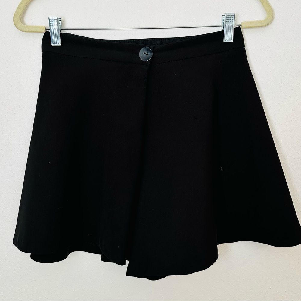 Zara black mini wrap skort - Picture 4 of 6